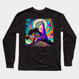 Coit tower v1 (no text) Long Sleeve T-Shirt